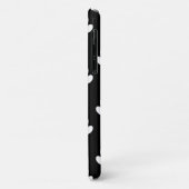 Muster, Paw-Prints, Hundeschrauben, Schwarz und We Case-Mate iPhone Hülle (Hinten/Links)