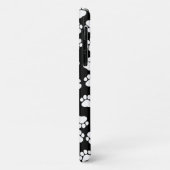 Muster, Paw-Prints, Hundeschrauben, Schwarz und We Case-Mate iPhone Hülle (Hinten/Links)