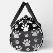 Muster, Paw-Prints, Hundeschrauben, Schwarz und We Duffle Bag (Rechts)