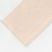 Muster Peach Pastell & White Lines Fleecedecke (Ecke)
