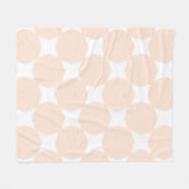 Muster Peach Pastell & White Star Fleecedecke (Vorderseite (Horizontal))