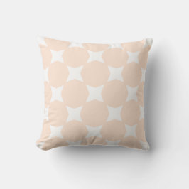 Muster Peach Pastell & White Star Kissen