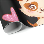 Muster Pets Niedlich Funny Puppy Lover Geschenkpapier (Rolleneckpunkt)