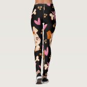 Muster Pets Niedlich Funny Puppy Lover Leggings (Rückseite)