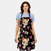 Muster Pets Niedlich Funny Puppy Lover Schürze (Getragen)