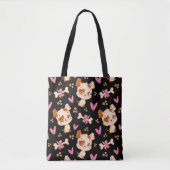 Muster Pets Niedlich Funny Puppy Lover Tasche (Vorderseite)
