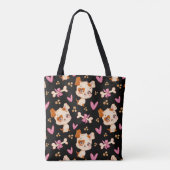 Muster Pets Niedlich Funny Puppy Lover Tasche (Rückseite)