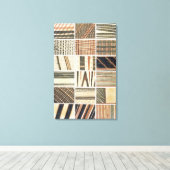 Muster polynesischer Tapa aus Cook Leinwanddruck (Insitu (Holzboden))