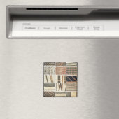 Muster polynesischer Tapa aus Cook Magnet (In Situ (Geschirrspüler))