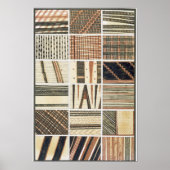 Muster polynesischer Tapa aus Cook Poster (Vorne)