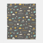 Muster Portlands, Oregon Fleecedecke (Vorderseite)