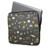 Muster Portlands, Oregon Laptopschutzhülle (Vorderseite Links)