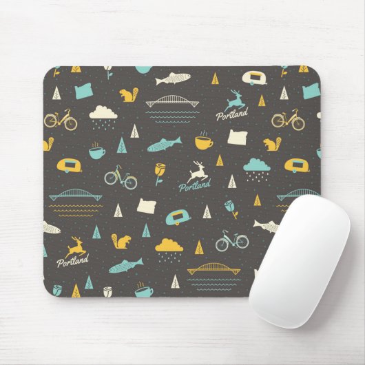 Muster Portlands, Oregon Mousepad (Mit Mouse)