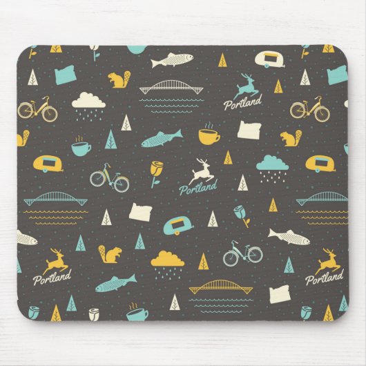 Muster Portlands, Oregon Mousepad (Vorne)