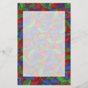 Muster - PrimärfarbGebäude-Blöcke Briefpapier