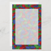 Muster - PrimärfarbGebäude-Blöcke Briefpapier (Vorne/Hinten)