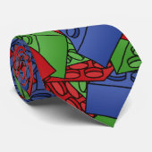 Muster - PrimärfarbGebäude-Blöcke Krawatte (Gerollt)