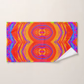 Muster psychedelischer Farben Badhandtuch Set (Handtuch)