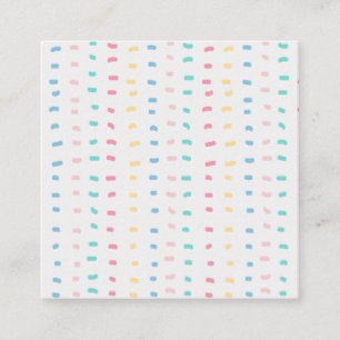 Muster Quadratische Visitenkarte