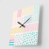 Muster Quadratische Wanduhr (Winkel)