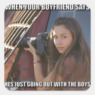 Muster Quadratischer Aufkleber