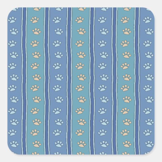 Muster Quadratischer Aufkleber (Vorderseite)