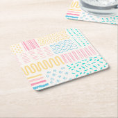 Muster Rechteckiger Pappuntersetzer (angewinkelt)