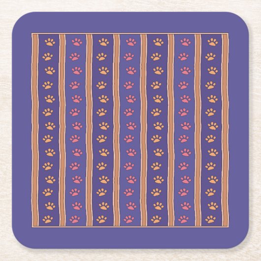 Muster Rechteckiger Pappuntersetzer (Vorderseite)