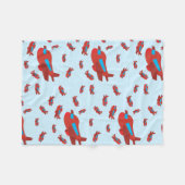 Muster Red & Blue Fleecedecke (Vorderseite (Horizontal))