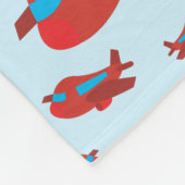 Muster Red & Blue Fleecedecke (Ecke)