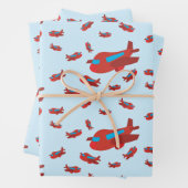 Muster Red & Blue Geschenkpapier Set (Beispiel)