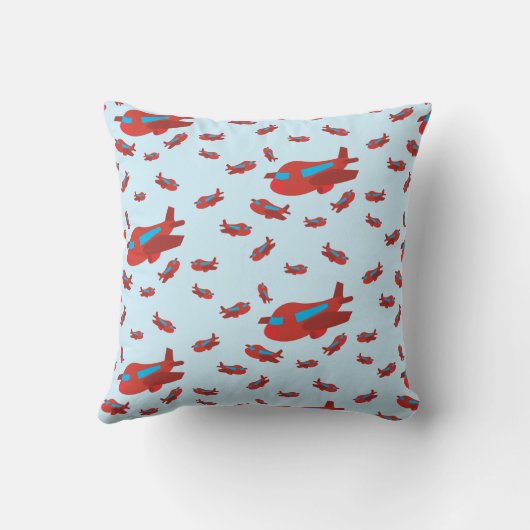 Muster Red & Blue Kissen (Rückseite)