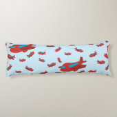 Muster Red & Blue Seitenschläferkissen (Rückseite)