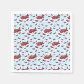 Muster Red & Blue Serviette (Vorderseite)