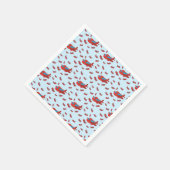 Muster Red & Blue Serviette (Ecke)
