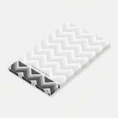 Muster Retro Zick-Zack-Chevron Post-it Klebezettel (angewinkelt)