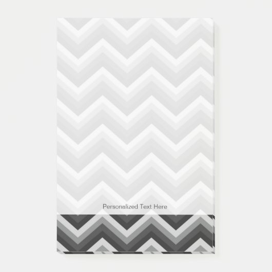 Muster Retro Zick-Zack-Chevron Post-it Klebezettel (Vorderseite)