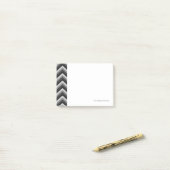 Muster Retro Zick-Zack-Chevron Post-it Klebezettel (Auf Schreibtisch)