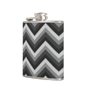 Muster Retro Zickzack-Chevron Flachmann (Links)