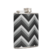 Muster Retro Zickzack-Chevron Flachmann (Rechts)