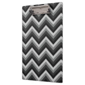Muster Retro Zickzack-Chevron Klemmbrett (Links)