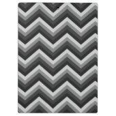 Muster Retro Zickzack-Chevron Klemmbrett (Rückseite)
