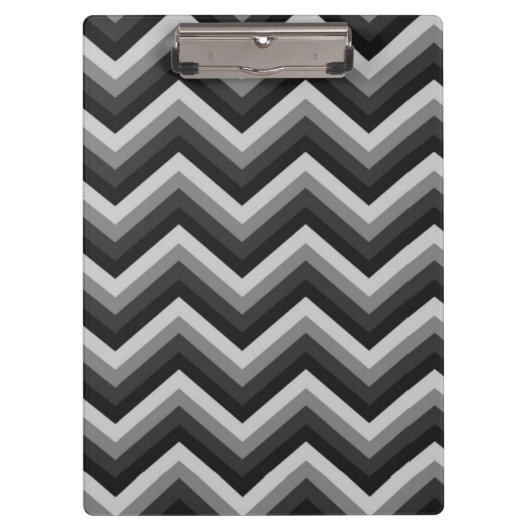 Muster Retro Zickzack-Chevron Klemmbrett (Vorderseite)