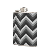 Muster-Retro Zickzack Zickzack Flachmann (Links)