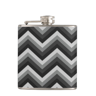 Muster-Retro Zickzack Zickzack Flachmann