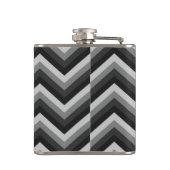 Muster-Retro Zickzack Zickzack Flachmann (Rückseite)