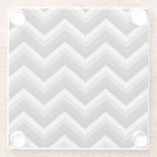 Muster-Retro Zickzack Zickzack Glasuntersetzer (Rückseite)
