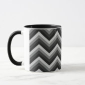 Muster-Retro Zickzack Zickzack Tasse (Links)