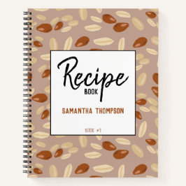 Muster-Rezepte für individuelle Erdnüsse Leere Koc Notizblock