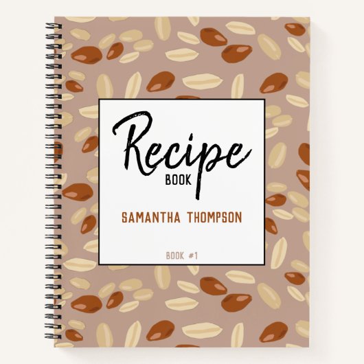 Muster-Rezepte für individuelle Erdnüsse Leere Koc Notizblock (Vorderseite)